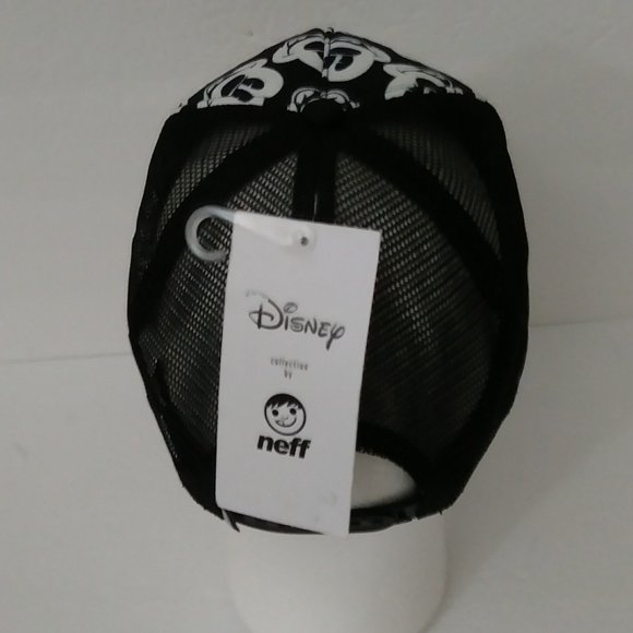 Disney Neff Black White Mickey Mouse Faces Hat - Picture 9 of 13